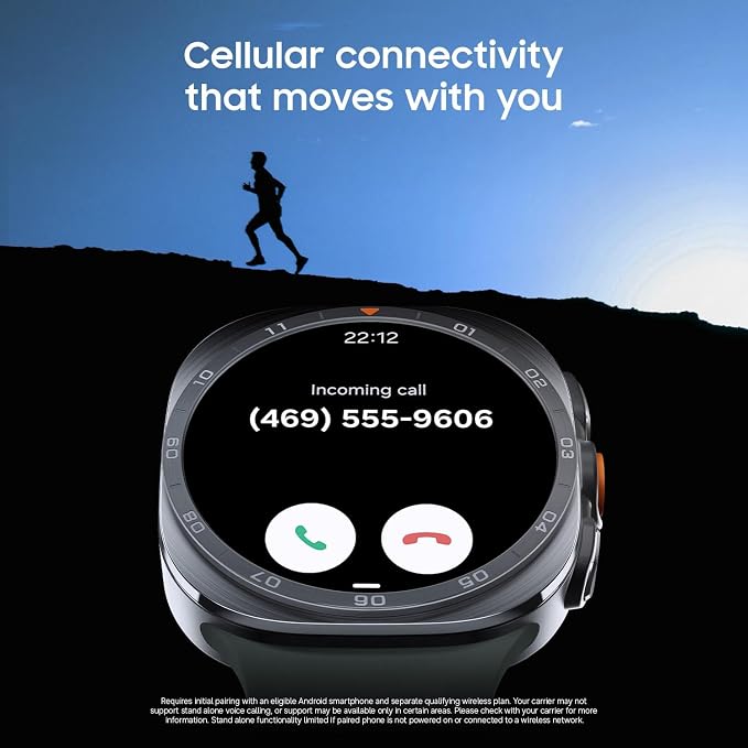 Samsung Galaxy Watch Ultra2, Titanium Gray, 47mm LTE Smartwatch | Rugged Design, AI Assistant, Advanced Sleep and Running Coach, Dive-Rated, Heart Rate...