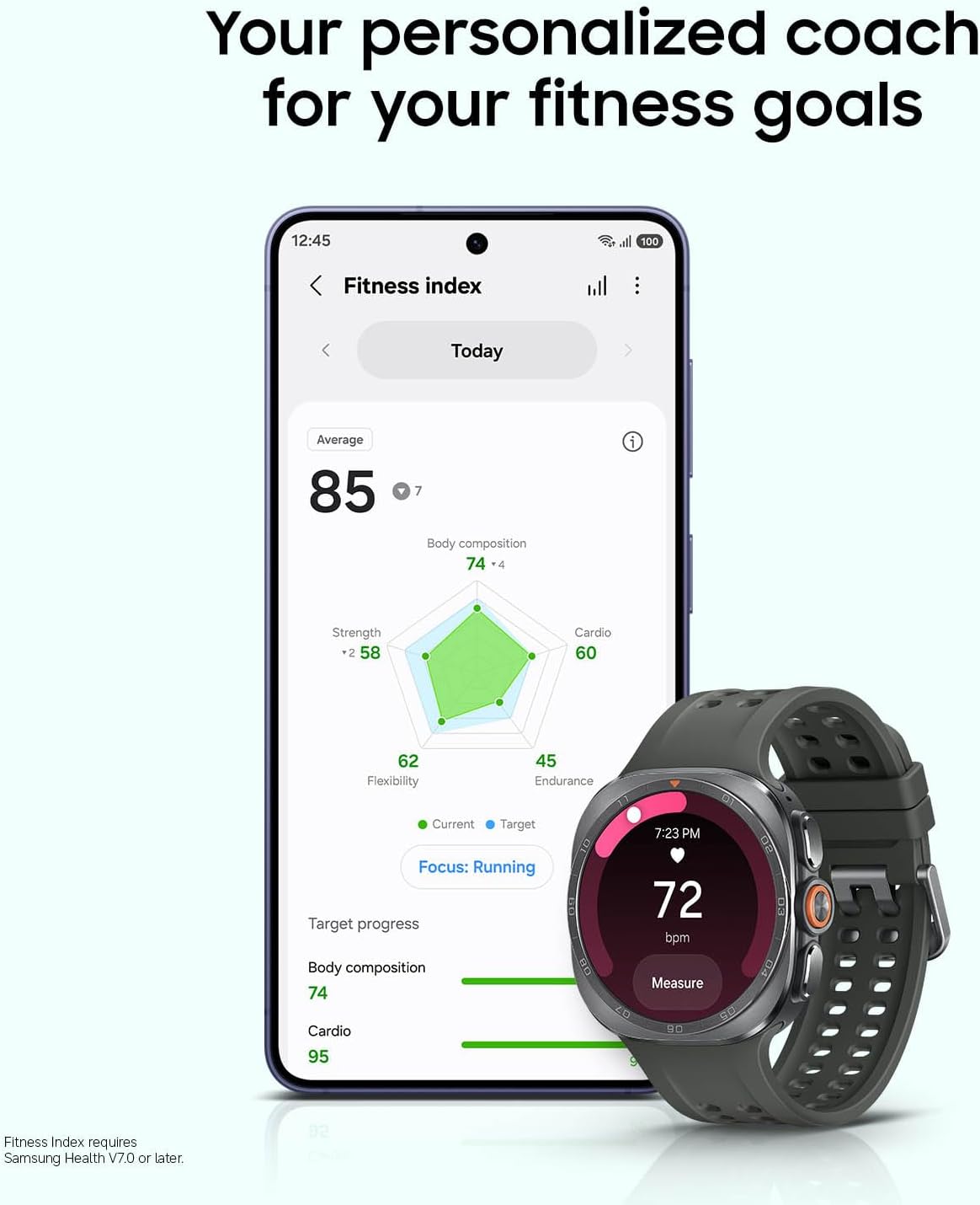 Samsung Galaxy Watch Ultra2, Titanium Gray, 47mm LTE Smartwatch | Rugged Design, AI Assistant, Advanced Sleep and Running Coach, Dive-Rated, Heart Rate...