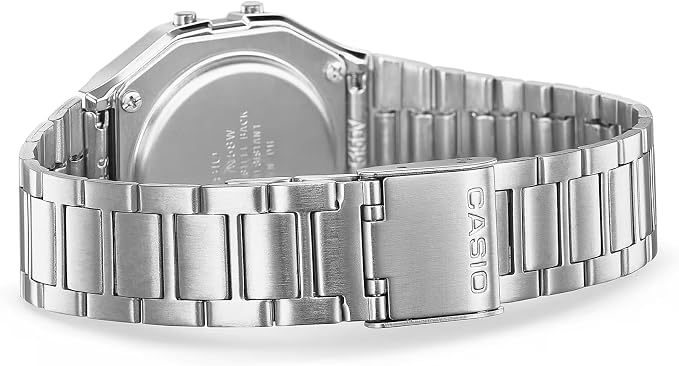 Casio A158WA Series | Unisex Digital Watch | Vintage | WR | 100 SEC Stop Watch | Daily Alarm | Regular Time Keeping: Hour, Minute, Second, PM, Date, Day | Led Light | 7 Yr Battery