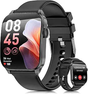 Smart Watches for Men Women, 1.91" HD Curve Screen Smartwatch (Answer/Make Call), Activity Fitness Tracker with Heart Rate Sleep Monitor Pedometer, 100+ Sport Modes, Smart Watch for Android